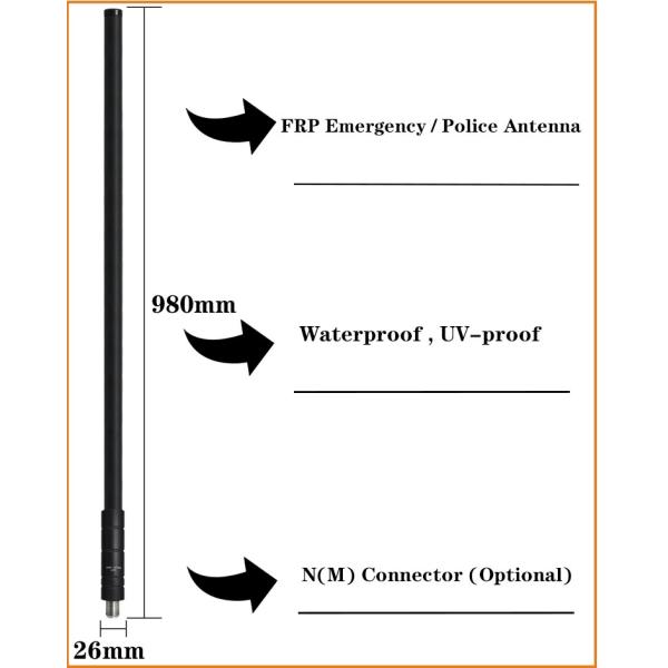 Водоустойчивая автоматическая антенна радио CB UHF антенны 3-10dBi Cb 300/500MHz