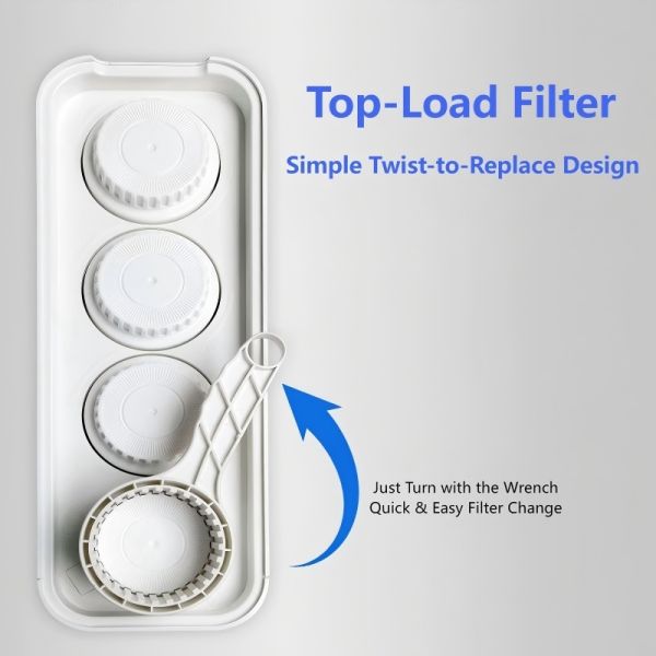 Under Sink High Flow RO System Smart Pumpless Tankless With 600GPD Capacity