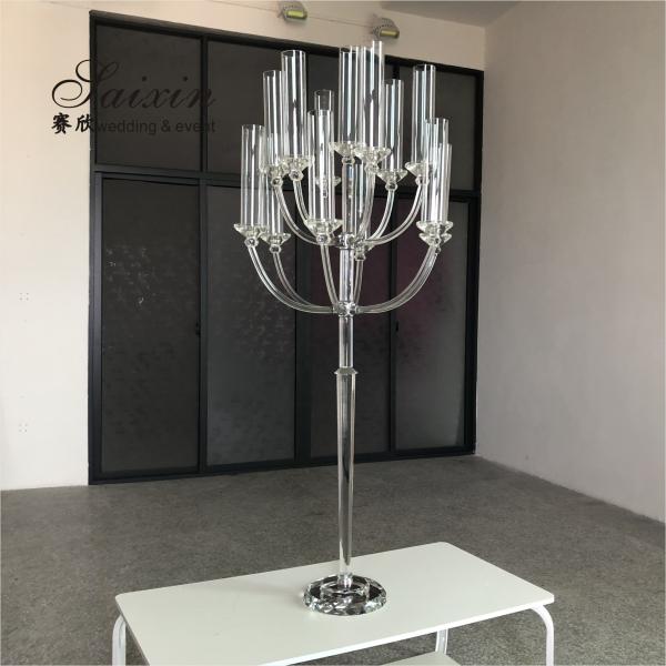 13 Arms Crystal Glass Candelabra Coloured Tall Glass Candelabra Wedding 160cm