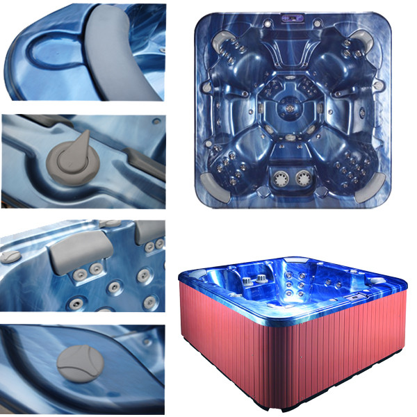 All seats balboa control acrylic shell square massage outdoor hydrotherapy spa