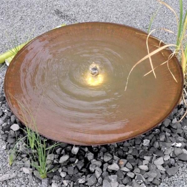 bacia de aço da água de Corten da decoração de 120cm grande para a característica da água do jardim