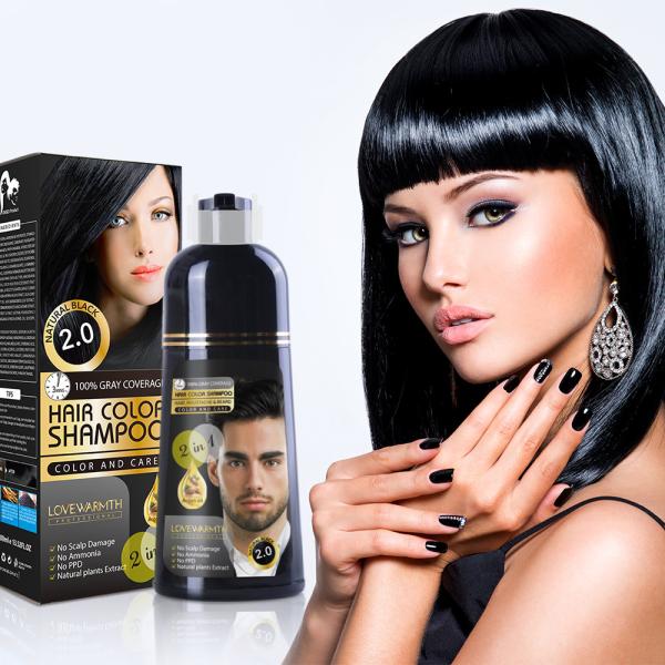 Ammonia Free No PPD Natural Planet Hair Color Shampoo  herbal extracts