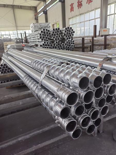 Q355 Q255 Ground Helical Earth Anchors For Construction Foundation