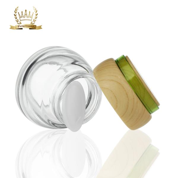 Emballage cosmétique en bambou de bouteille du couvercle 20ml-120ml pour des produits de soin pour la peau