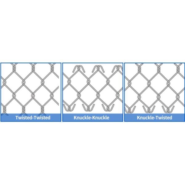 4ft Height Pvc Coated and Galvanized Link Fence for Football Field 2-4mm Wire Diameter