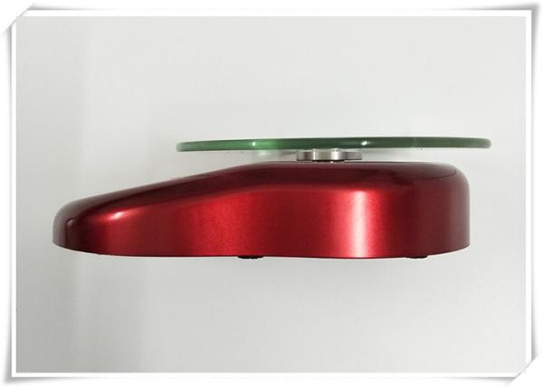 Round Tempered Glass Electronic Kitchen Scales With 120 Seconds Automatic Shut - Off