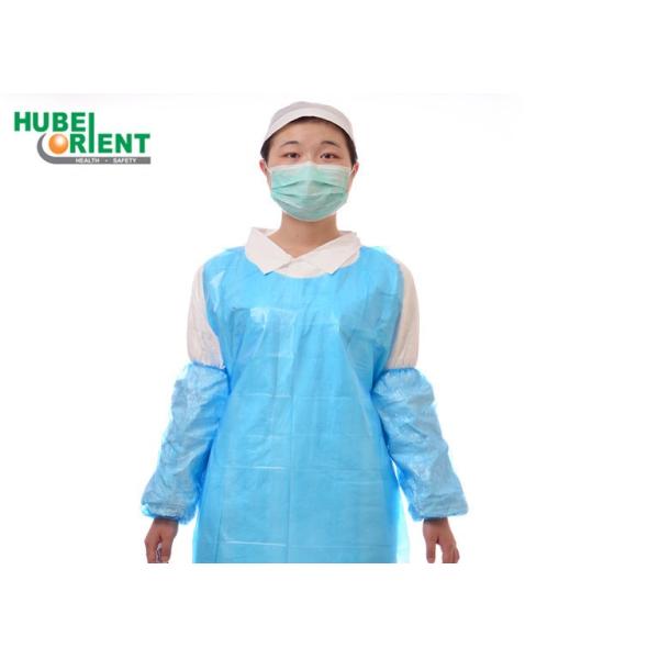 Disposable PE Apron Medical Disposable Polythene Aprons Blue Aprons With Smooth Surface