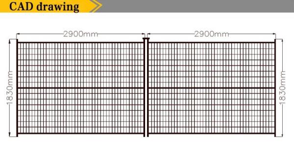 Canada 50x100mm temporary safety guard fencing For USA Construction
