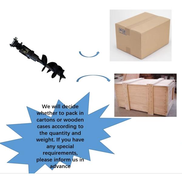 Mini-pelle chenillée tarière accessoires foret hélicoïdal pour la construction