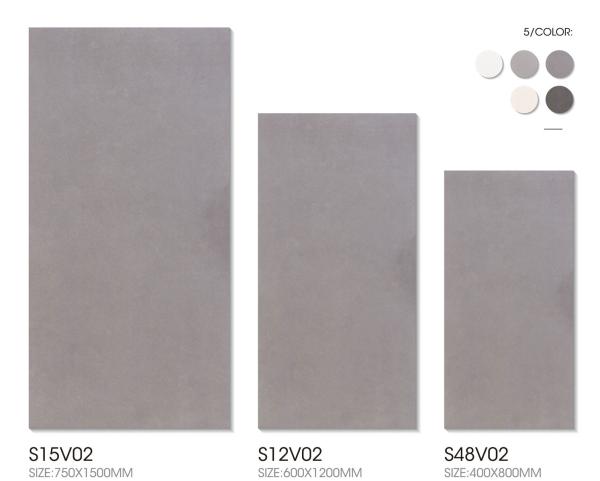 Durable and Antibacterial Dark Gray Matt Porcelain Tile 600x1200mm Grade AAA