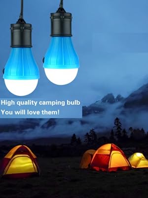 Tent Lamp Portable LED Tent Light Clip Hook Hurricane Emergency Lights LED Camping Bulb Camping Tent Lante