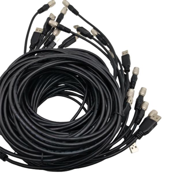 Собрание проводки провода USB2.0 Pin  6 пушпульное круговое изготовленное на заказ для камер