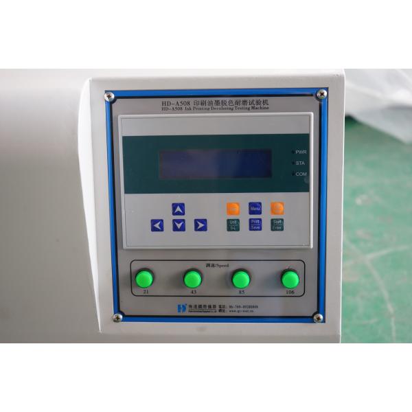 Microcomputer Paper Testing Equipments , Fastness Ink Rub Tester
