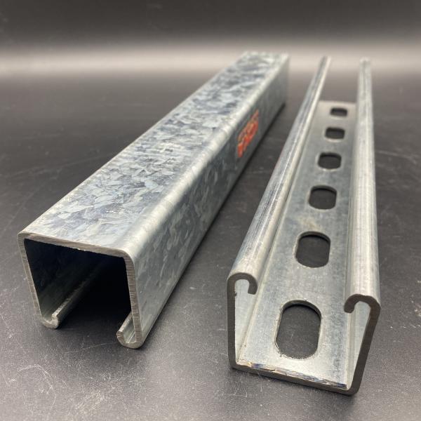 Galvanized Steel Serrated Edge Unistrut Channel with Cutting Marks