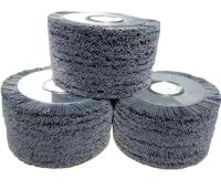 Polissage 250mm roue de fil abrasif brosses en nylon brosses en acier inoxydable brosses en acier circulaires brosses en acier pour la machine de polissage de pot