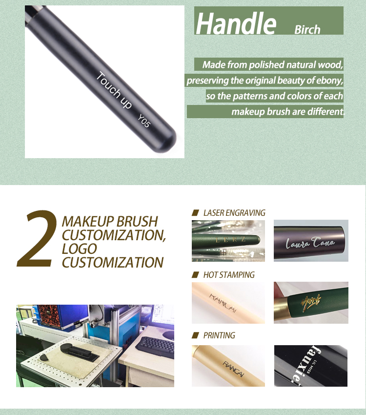 Eco-Friendly Premium Synthetic Fiber Cream Brush, OEM/ODM Services Available-Product Code: Y05