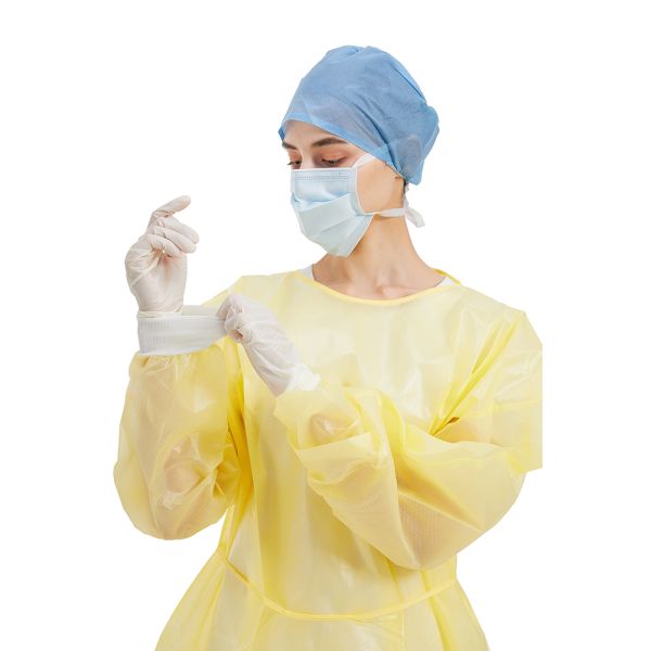 Haixin Disposable Lab Jacket Disposable Hip-Length Workwear SMS 50 Gsm Disposable Shirts with Snaps ISO 13485