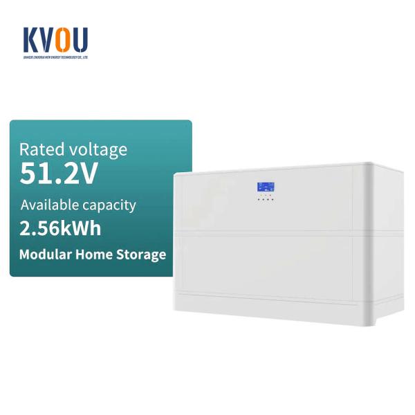 51.2V 50Ah 2.56kWh Home Lithium Battery Pack Stacked For Solar System