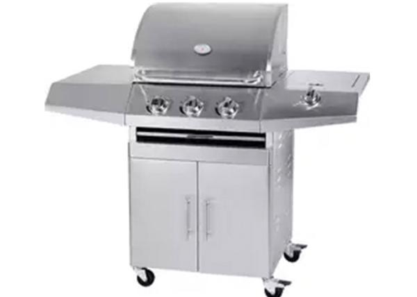 3 Burner Free Standing Side Burner Stand Alone Gas Grill 50 Inch Outdoor