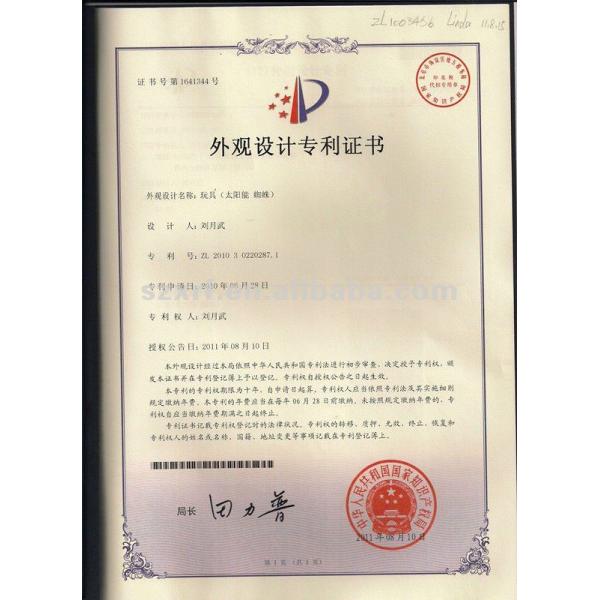 Eco-friendly Gadgets Plastic Small Solar Toys Solar Insect Solar Spider Toys for Kids Toy