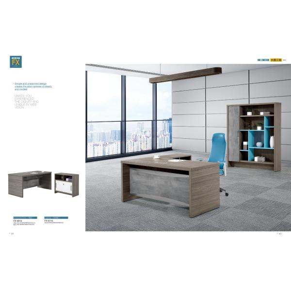 Two - Side Melamine Chipboard Executive Office Table Furniture For Deputy Directors / CEO