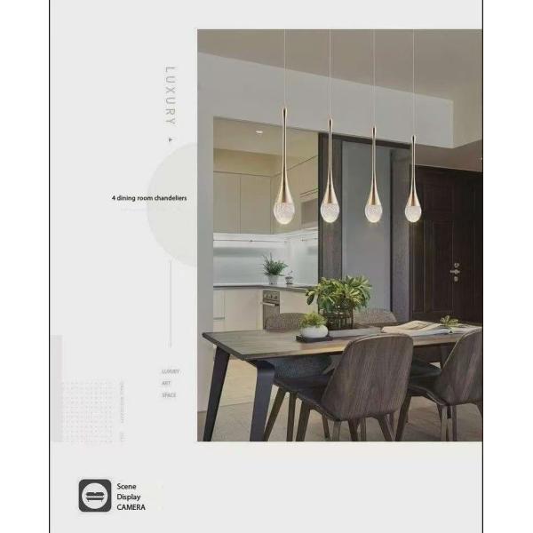 Internet Célébrité Lustre à petite taille Éclairage élégant pour le salon du Penthouse