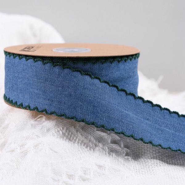 Décoration de vêtements Jeans ruban 38mm double face bord tissé