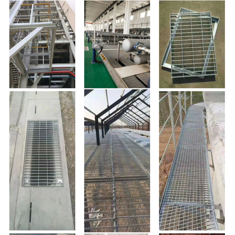Hot-Dip Galvanized Steel Grating with Serrated Surface and Customizable Sizes for Drain Cover and Walkway Platforms