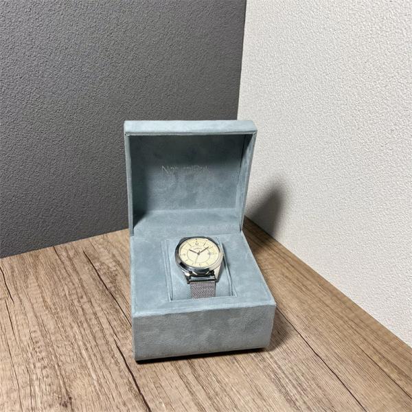 High End Blue Microfiber Luxury Jewelry Packaging Boxes Opaque Square Watch Gift Boxes