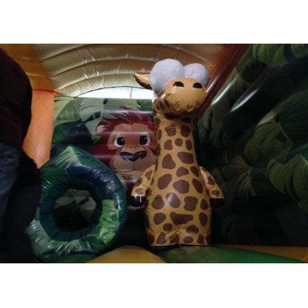 Hot sale inflatable safari park bouncer house Classic inflatable forest animals combo jumping house for children on sale