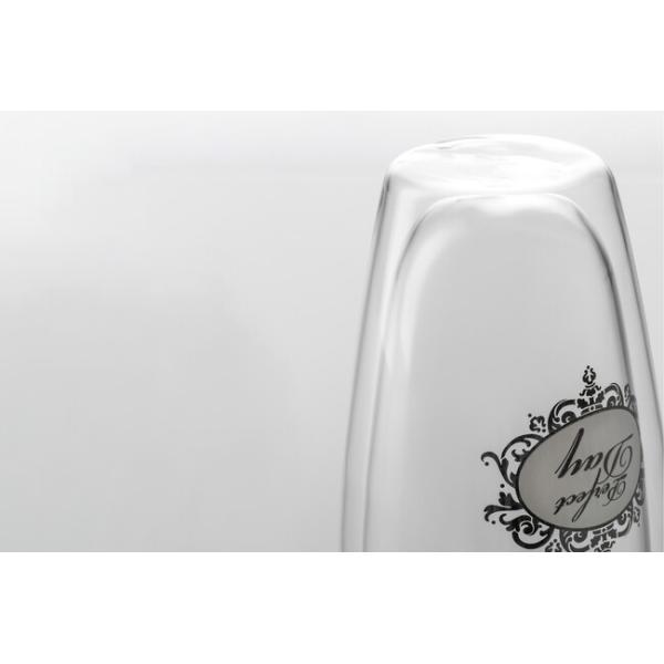 Clear Insulated Double Wall Drinking Glass 12oz Clear Heat Resistant Tumbler 340ml