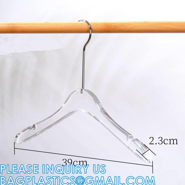 Luxury Clothes Hangers, Clothing Type Transparent Acrylic Clothes Hanger, Garment Coat Hangers For Cloth