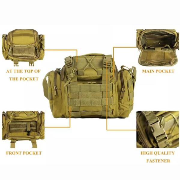 спорт перемещения 600D на открытом воздухе кладут сумку в мешки инструментов Tote армии зеленую крепкую