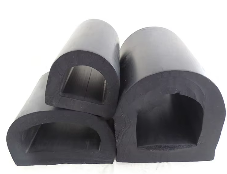 EPDM/PVC Cylindrical D Shape Dock Bumper Rubber Fender with Cutting Service for Marine and Boat