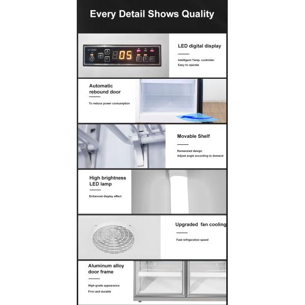 Замораживатель дисплея супермаркета воздушного охлаждения отсутствие поставки -22°C Frost Китая