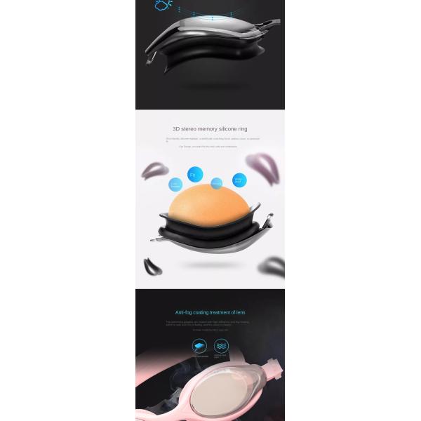 Lunettes de bain Protection complète avec bouchons d'oreilles à pince-nez, lunettes de piscine pour hommes, femmes et enfants, ajustement facile