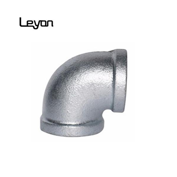 NPT Threaded Plumbing Malleable Iron 90 Elbow Pipe Fitting / Galvanized Pipe Elbows