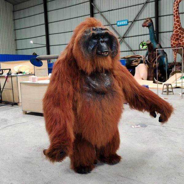 Adult Gorilla Costume Realistic Orangutan Suit For Theme Park