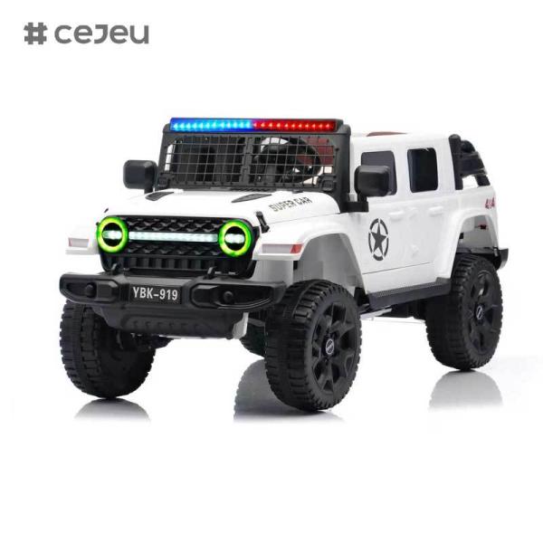 CJ-YBK-919 Unisex 12V Remote Control Electric Baby Car Ride-On Toy for Kids Aged 5-7 Years 4 Wheels Plastic Material with MP3 Function