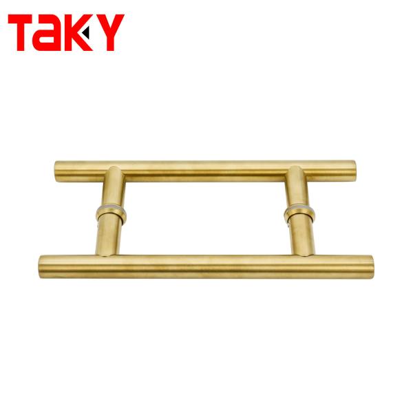 Easy Install Stainless Steel Tube Door Handle Mirror Finish Long Push Pull Handle