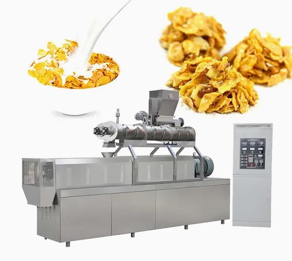 SS304 500kg/h Continuous And Automatic Corn Flakes Processing Line 380V/50Hz With CE Standard