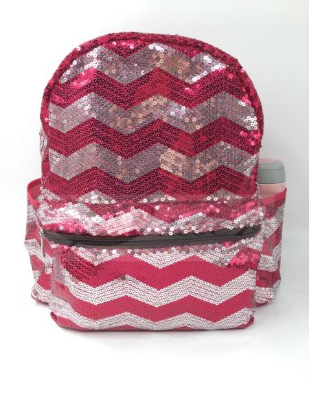 Sequin Polyester Laptop Bag , Sequin School Bag Custom Logo For Travel