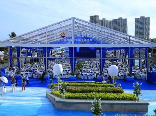 Long Life 20x40 Anti - Corrosion Transparent Wedding Tent With Clear Roof