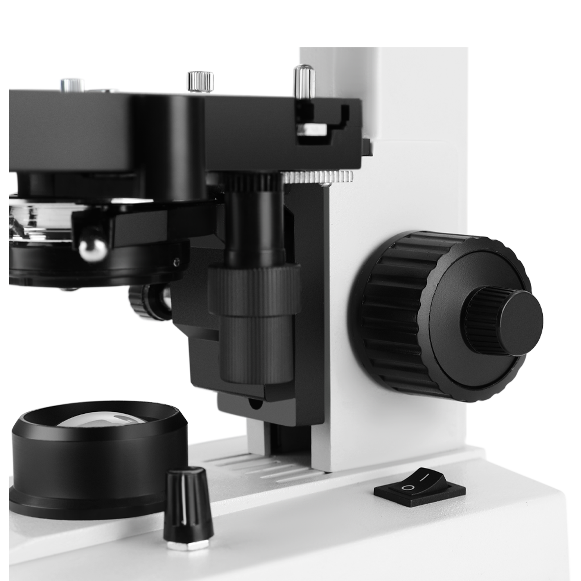 Monocular Biological Microscope with 100X Oil Lens for School Student Lab Use Achromatic Objectives