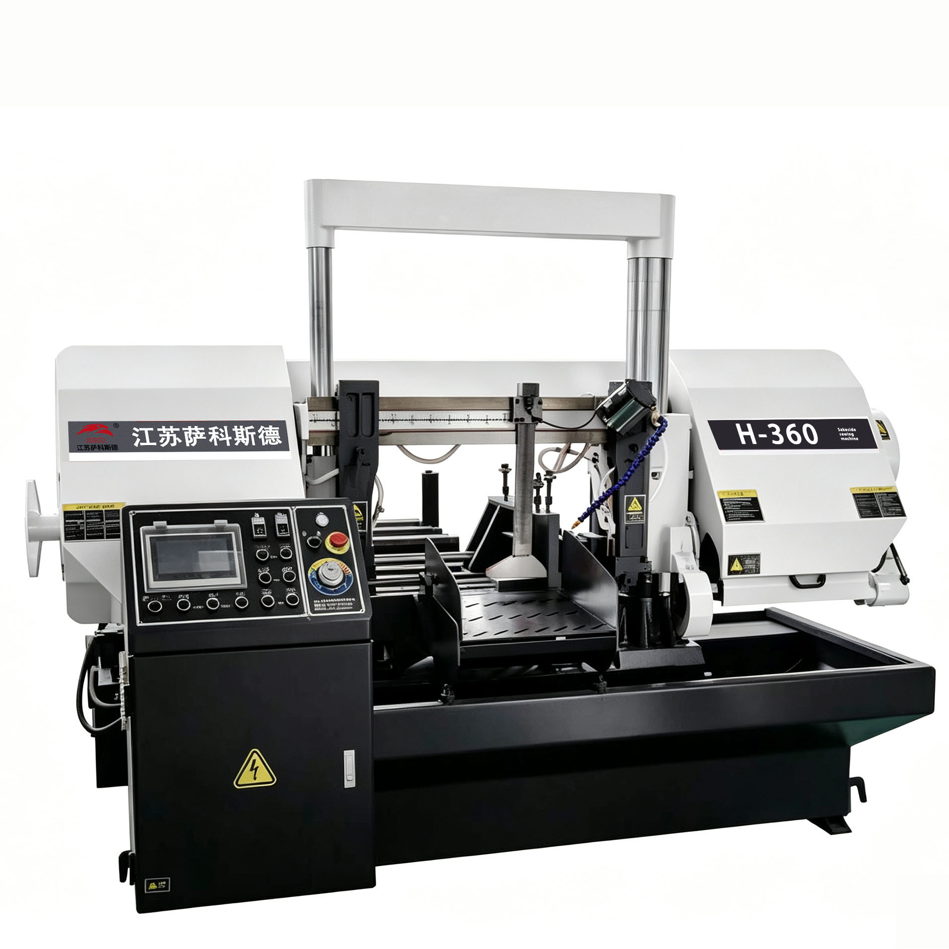 H-360 Robust Construction Semi Automatic Band Saw Metal Cutting Energy Saving