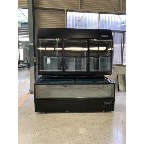 Refrigerador comercial de doble temperatura para el almacenamiento de bebidas congeladas