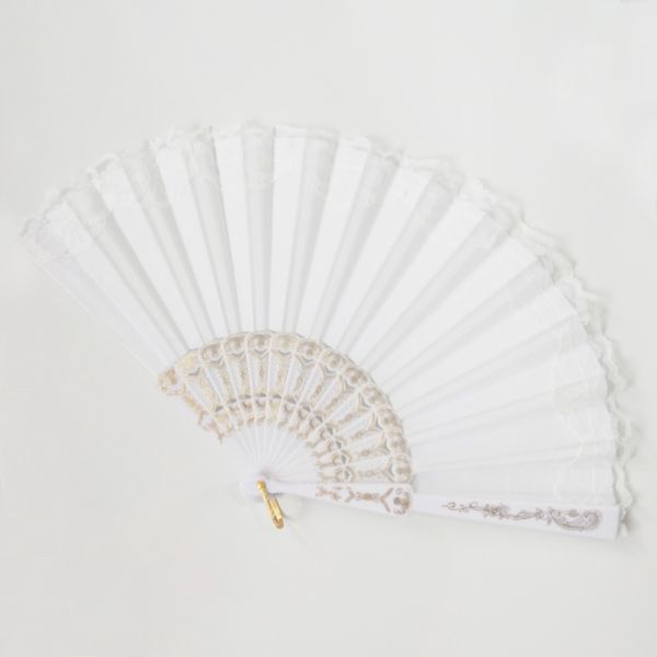 Wholesale Festival Party Performance Dance Lace Fan Wedding Gift Lace Plastic Fan