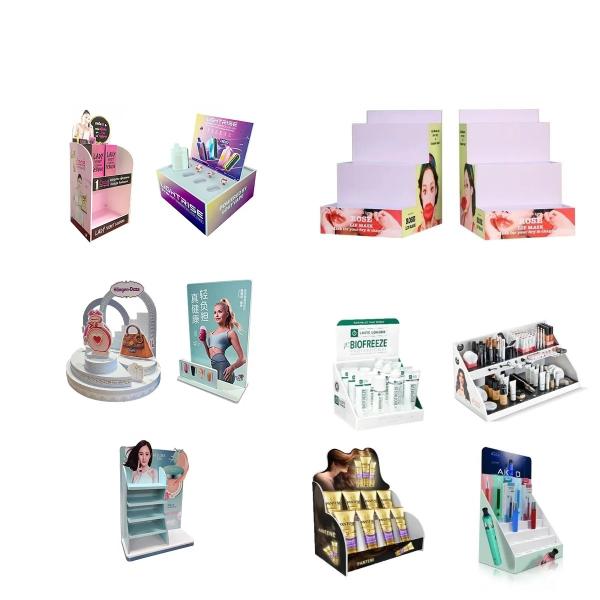 Countertop Lightweight  PVC Display Stand Makeup  Advertising Display Rack