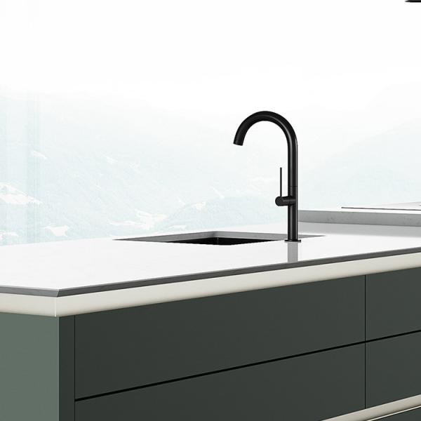 Modern PVC Kitchen Cabinets Wooden Cupboard Set Beveled Edge