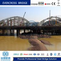 Performance Large Span Arch Steel Beam Bridge With Paint Surface
